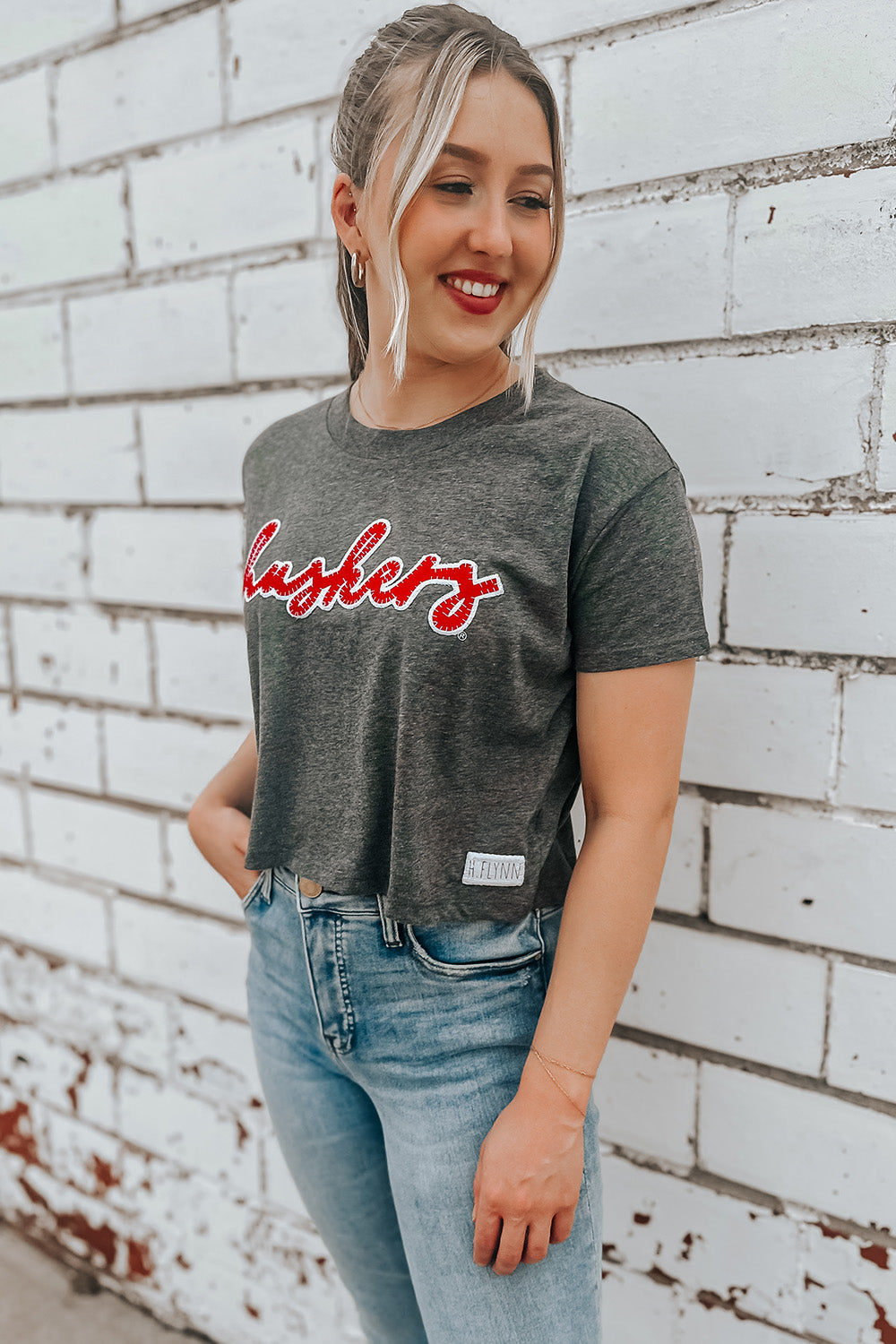 Huskers Crop T-Shirt