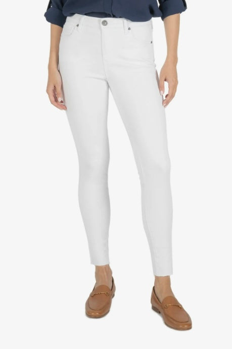 Connie High Rise Ankle Skinny W/ Raw Hem