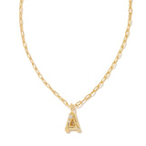 Crystal Letter Pendant Necklace