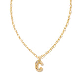 Crystal Letter Pendant Necklace