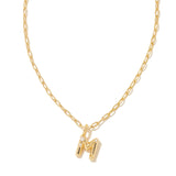 Crystal Letter Pendant Necklace