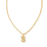 Crystal Letter Pendant Necklace