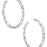 Maggie 2.5" Hoop Earrings