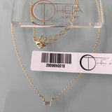 Petite Hestia Single Baguette CZ Necklace
