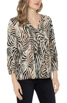 3/4 Sleeve Peasant Top