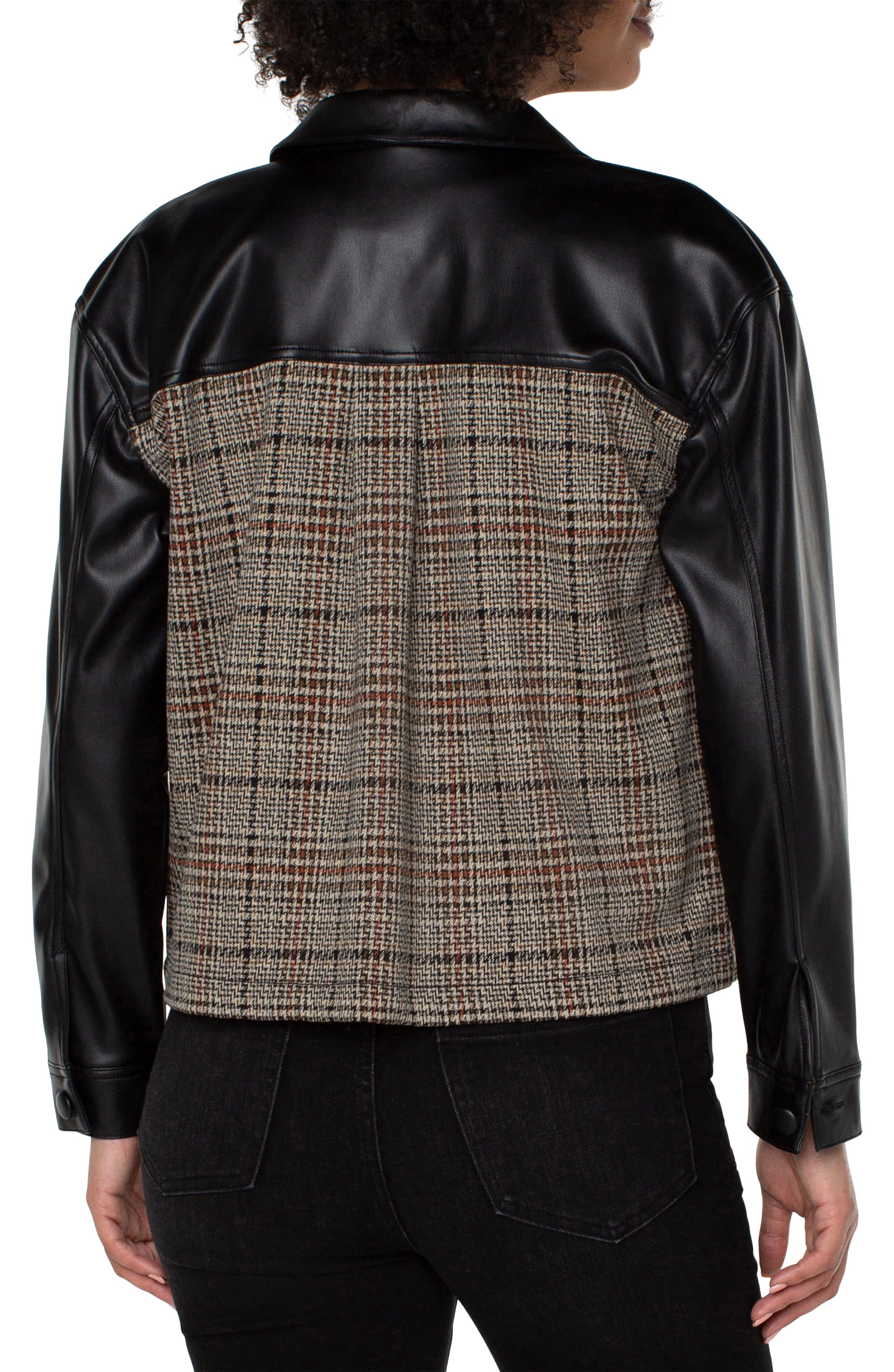 Shirt Jacket W/ Contrast Sleeves