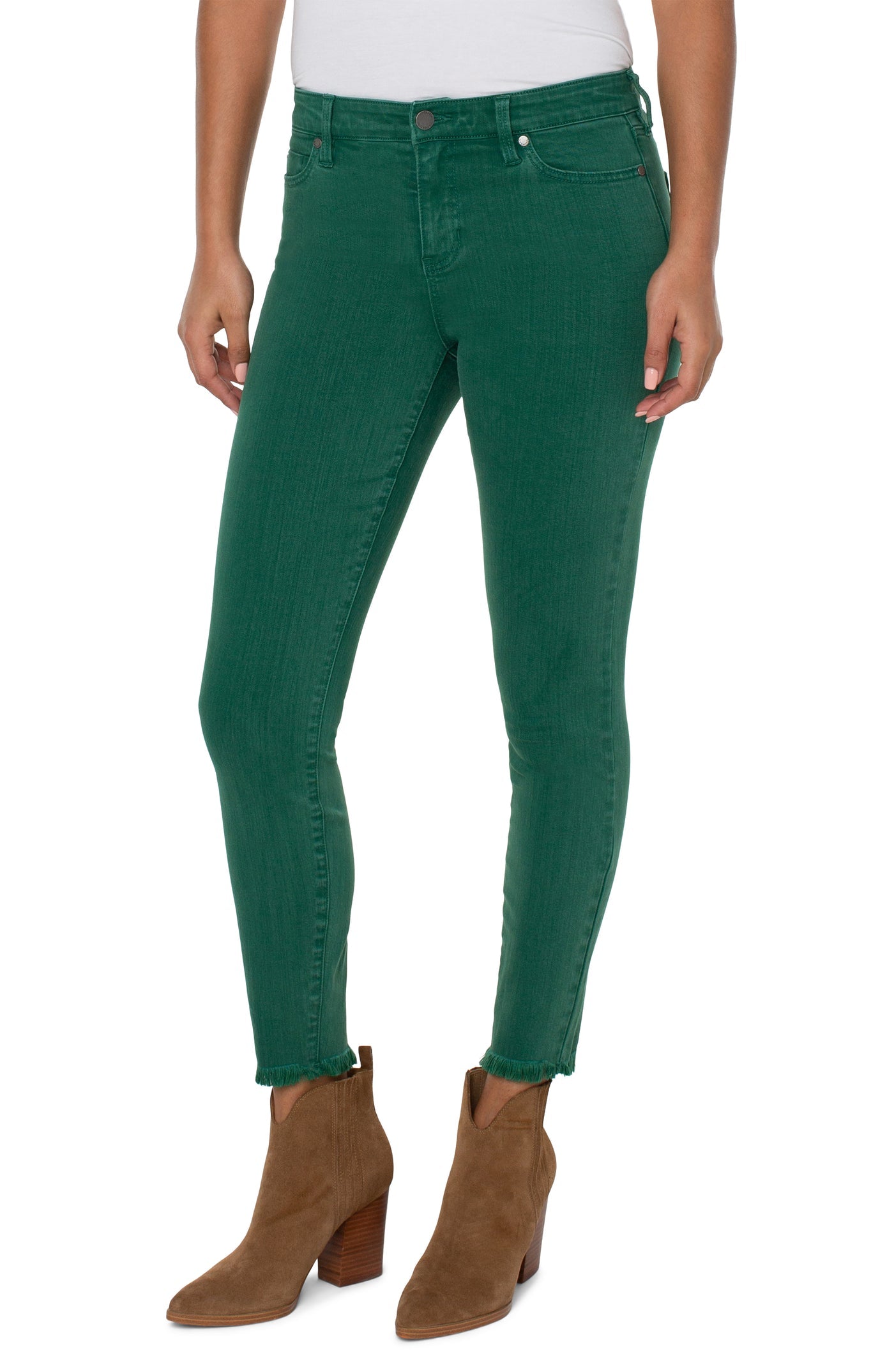 Abby Ankle Skinny W/ Fray Hem