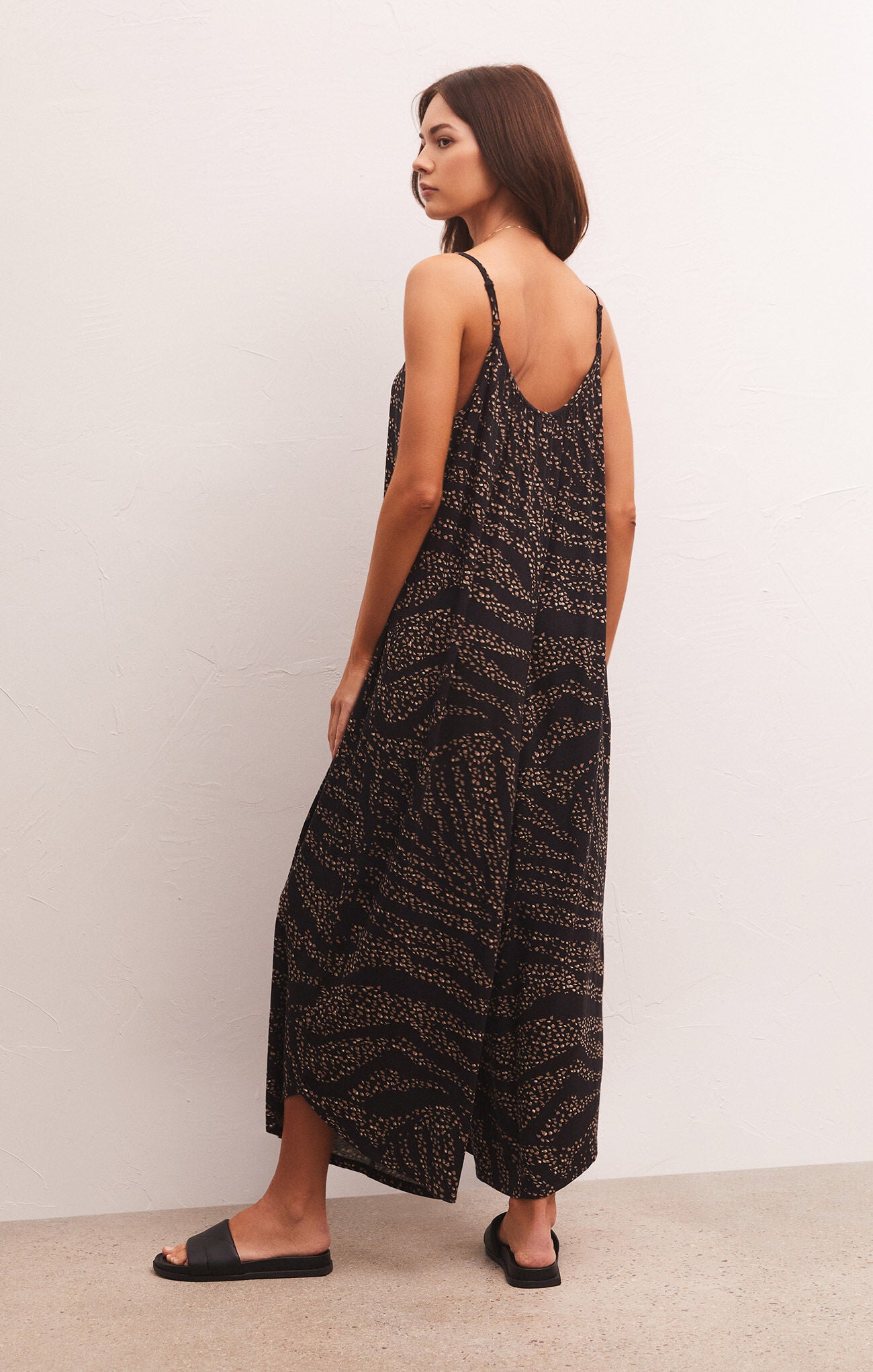 Wild Dot Flared Jumpsuit