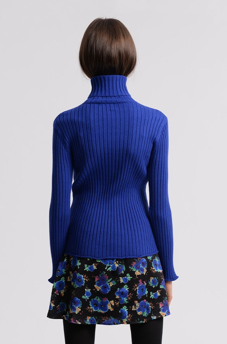Ribbed Turtleneck Long Sleeve
