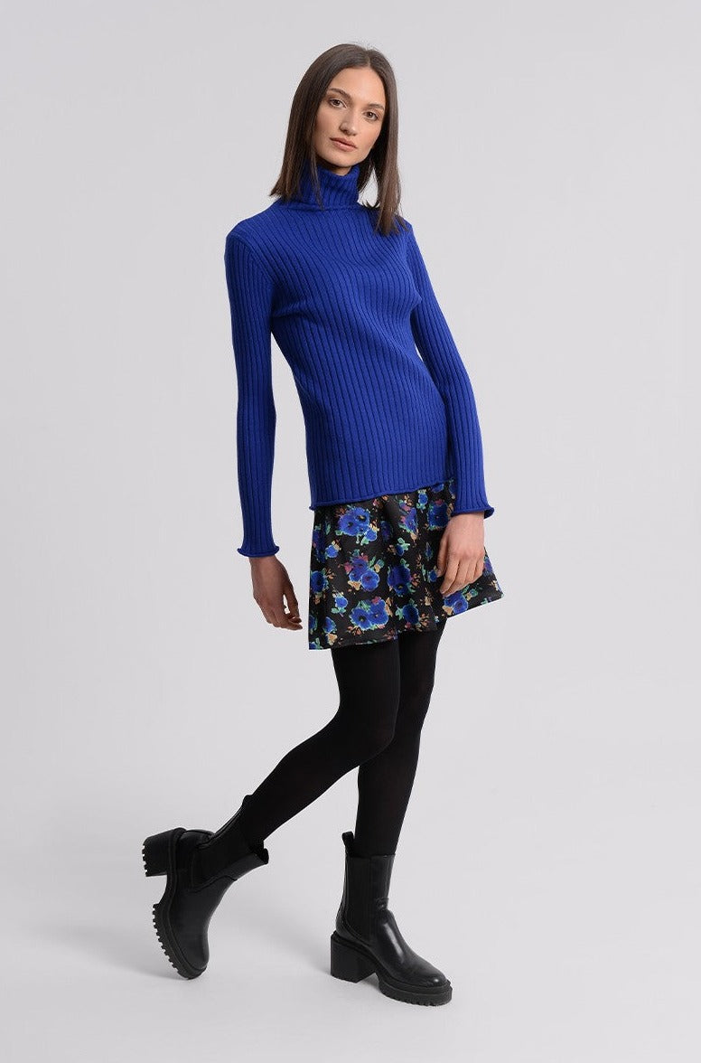 Ribbed Turtleneck Long Sleeve