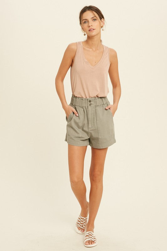V Neck Sleeveless Basic Tank
