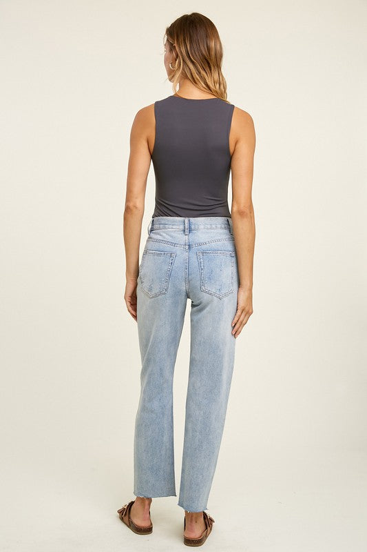 Sleeveless Crew Neck Bodysuit