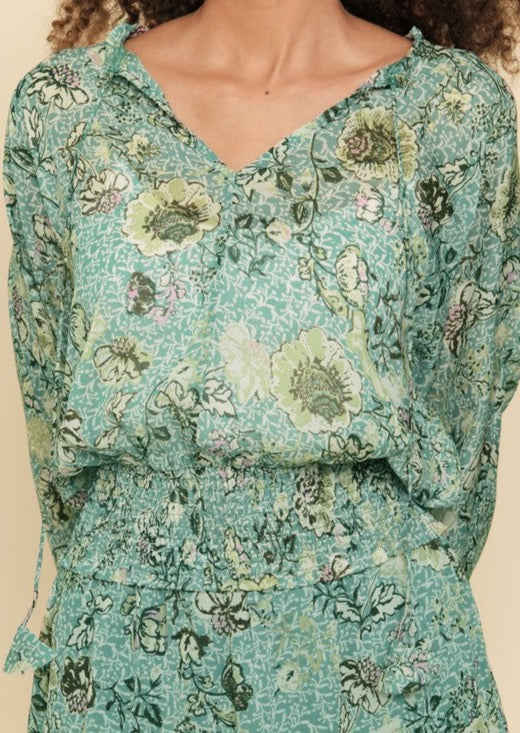 Smocked Bottom Peasant Blouse