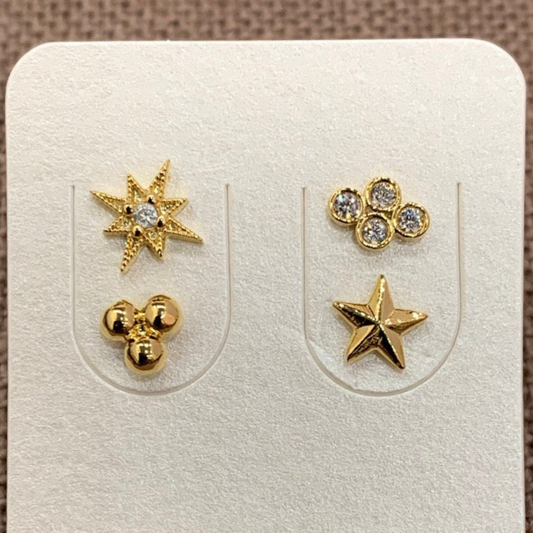 Gia Earrings - Gold