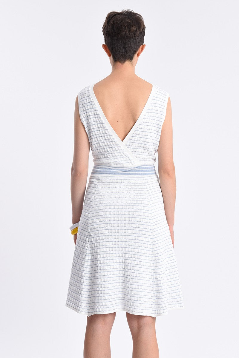 Stretch Knit Fit & Flare Dress