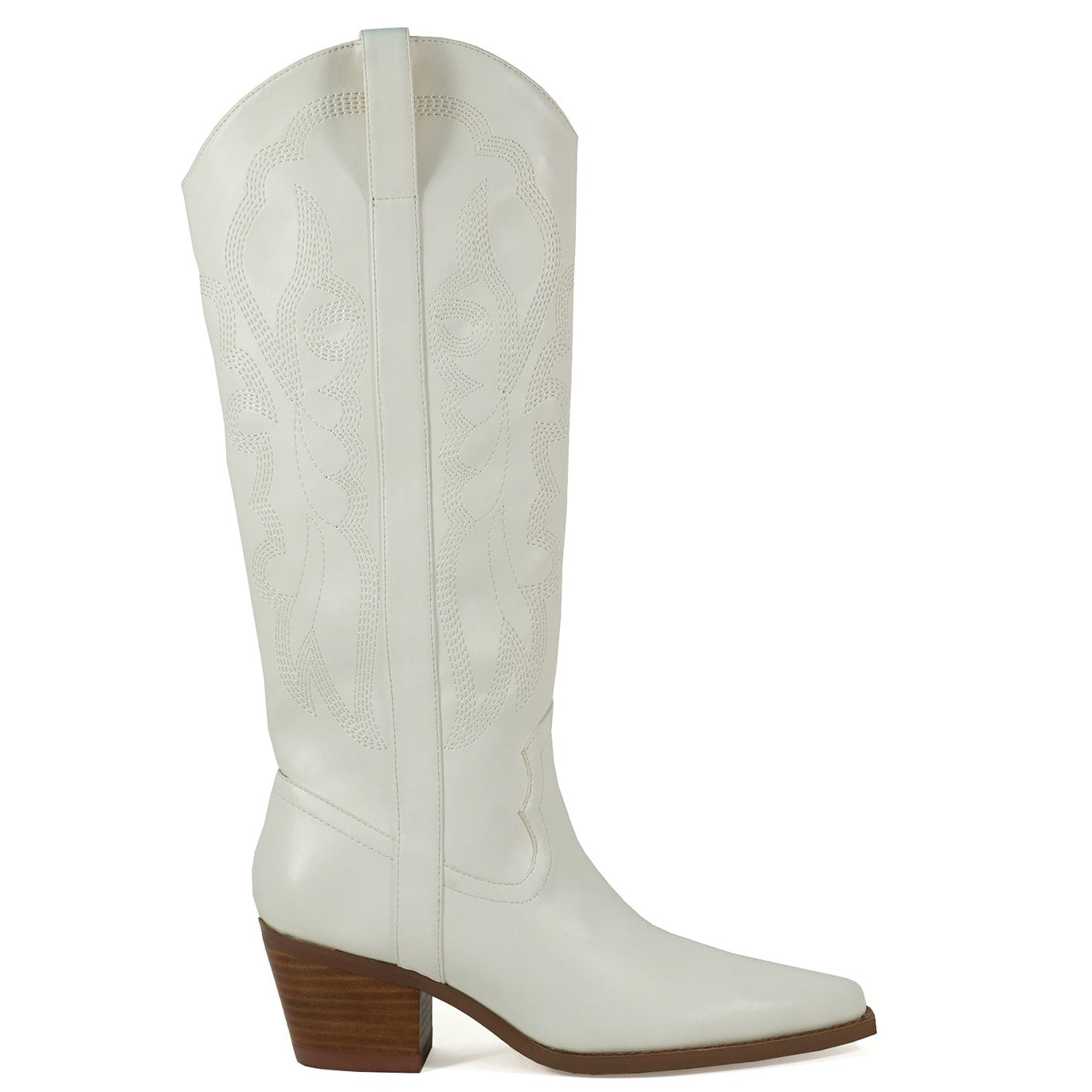 Brandy Embossed Cowboy Boots
