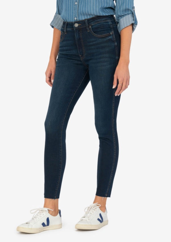 Connie High Rise Fab Ab Raw Hem