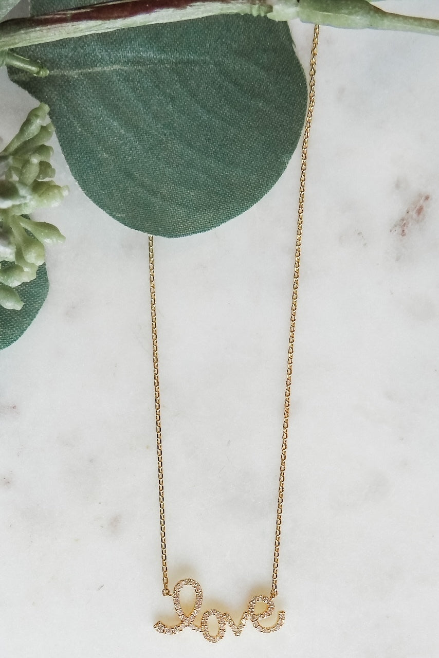 CZ LOVE Necklace