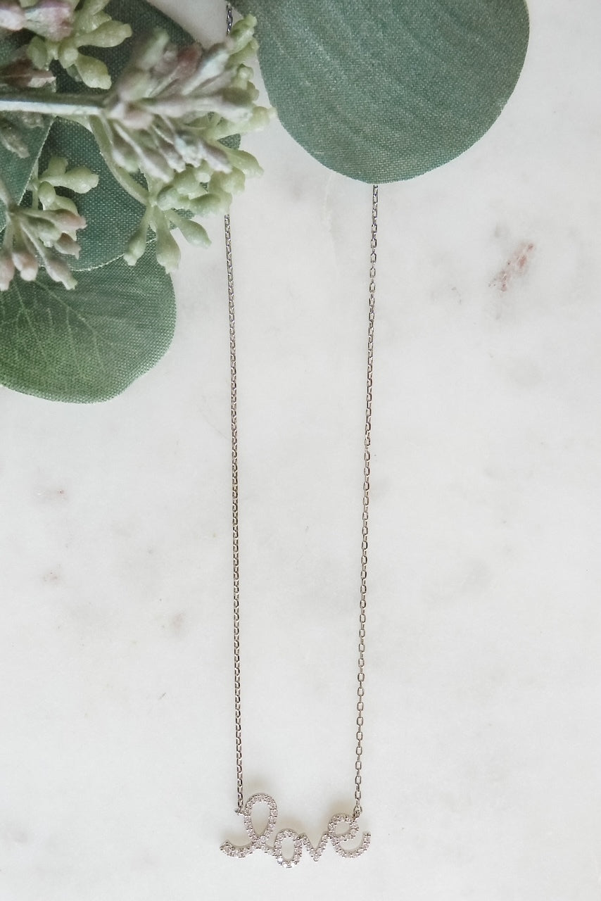 CZ LOVE Necklace