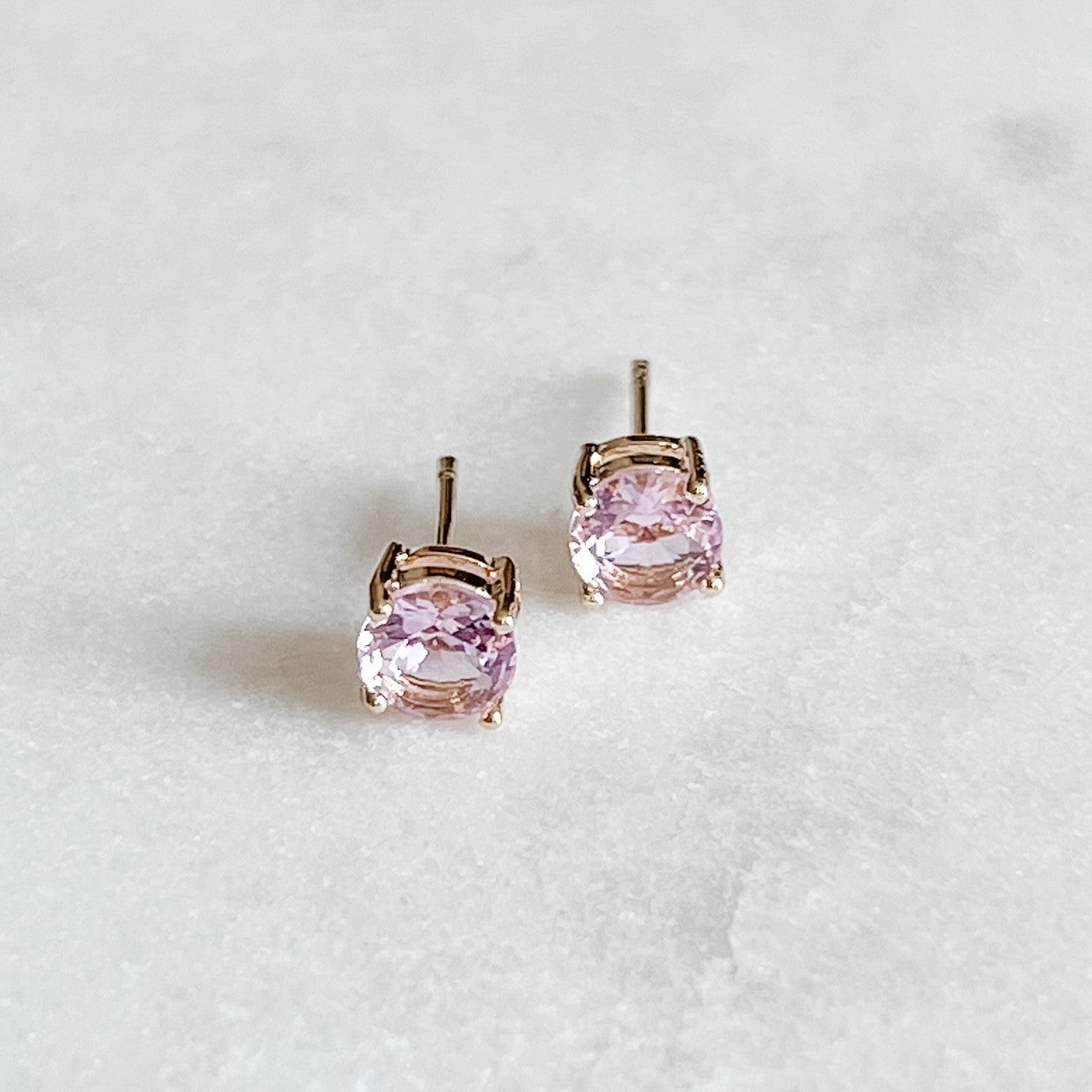 Stone Stud Earrings