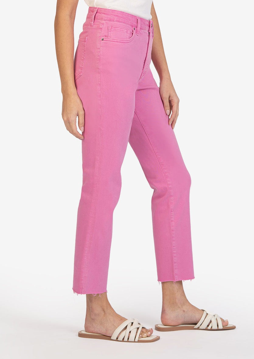 Naomi High Rise Ankle Girlfriend - Rosy Pink