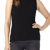Mock Neck Sleeveless Tee