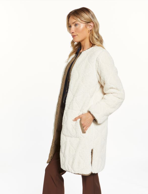 Anchorage Coat - Burnt Olive Ivory