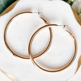 Rounded Classic Hoop Earrings