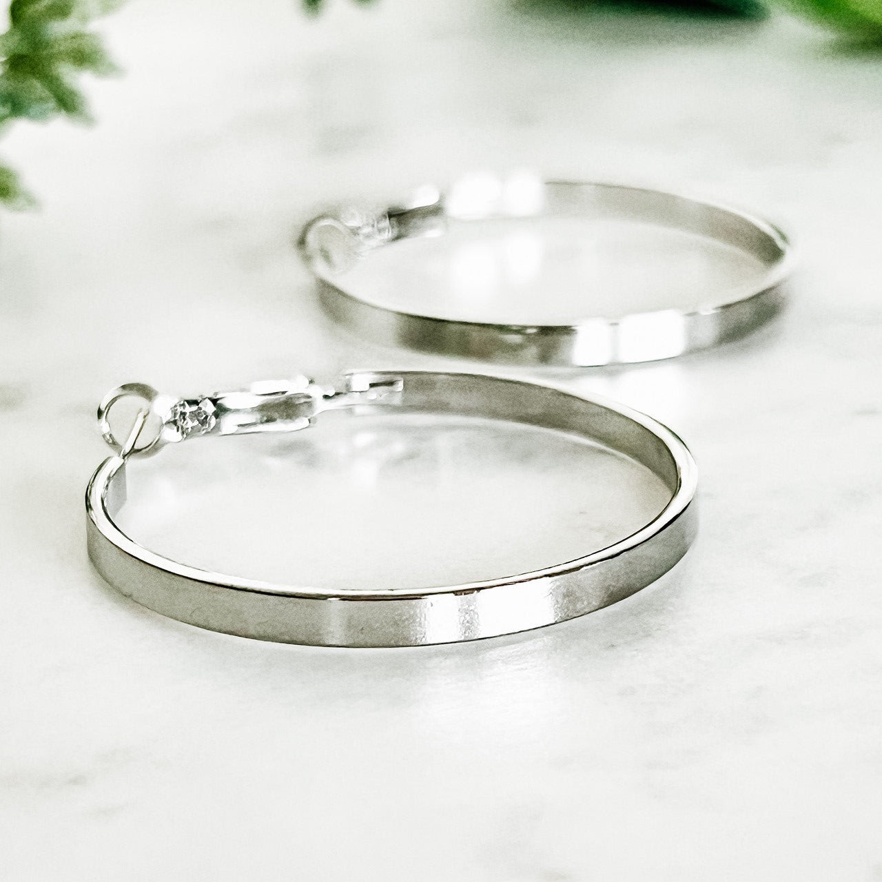 Thick Classic Hoop Earrings