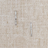 Cubic Zirconia Bar Earrings