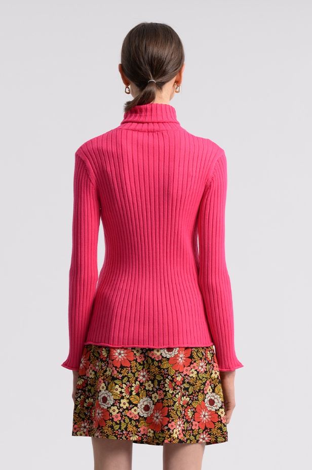 Ribbed Turtleneck Long Sleeve