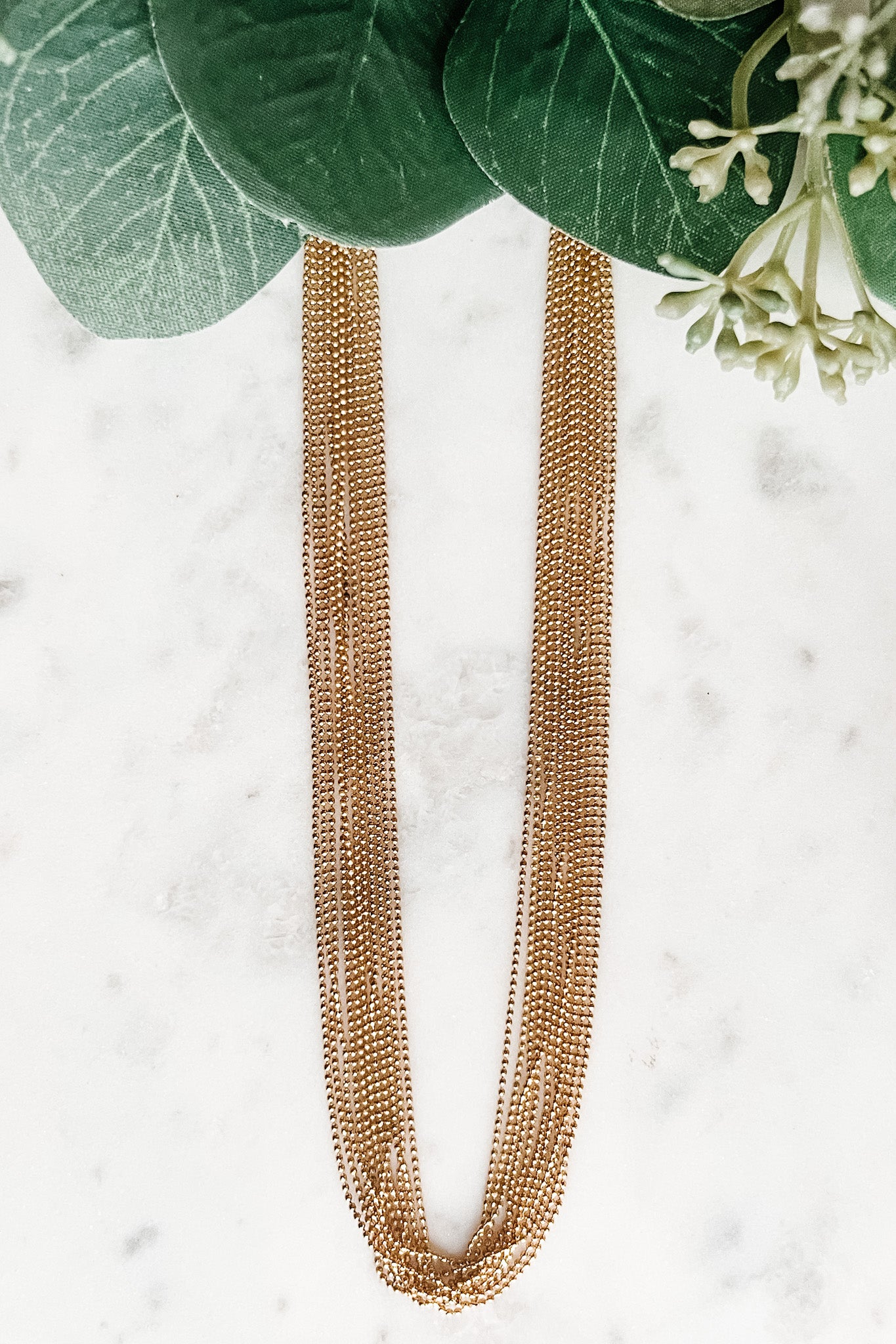 Multi-Layer Ball Chain Necklace