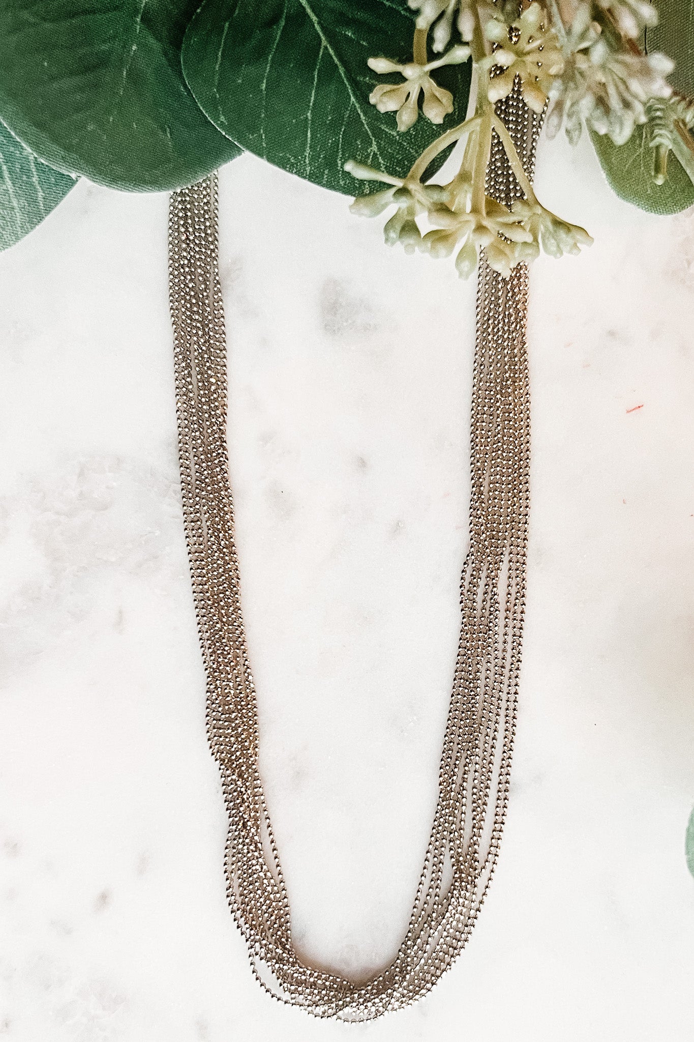 Multi-Layer Ball Chain Necklace