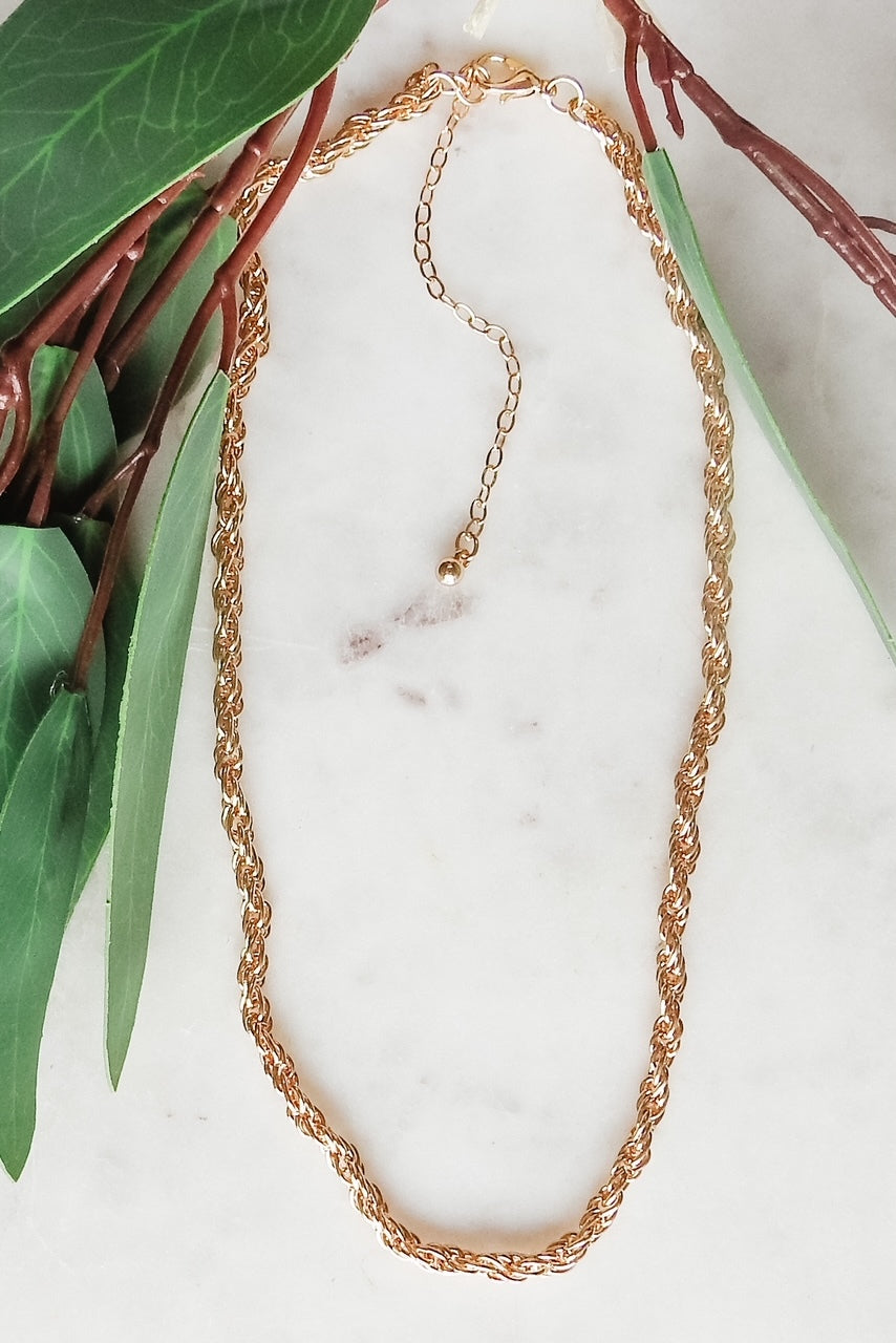 Metal Rope Chain Necklace