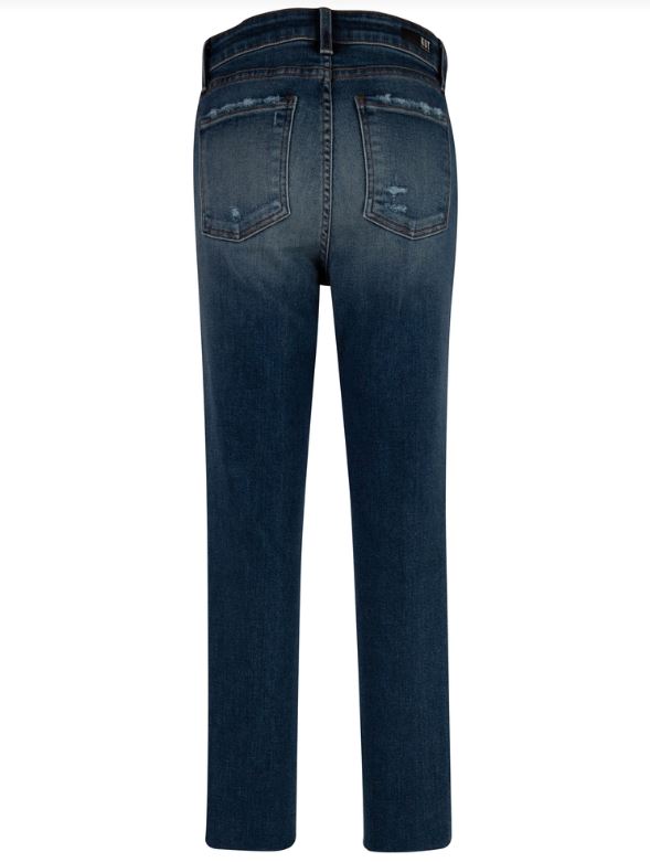 Reese High Rise Ankle Straight Raw Hem