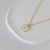 The Lennon Dainty Cross Charm Necklace