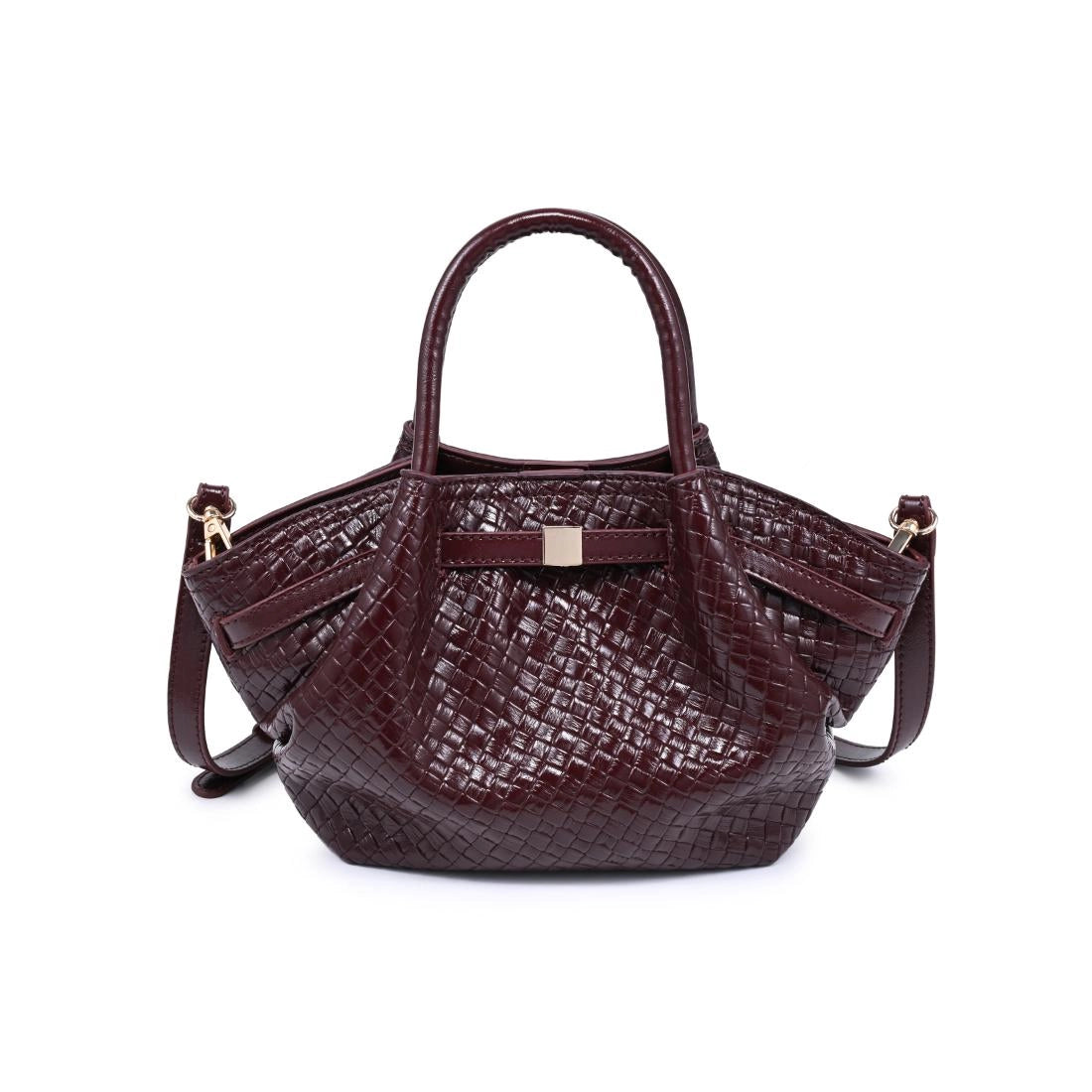 Selena Embossed Woven Crossbody