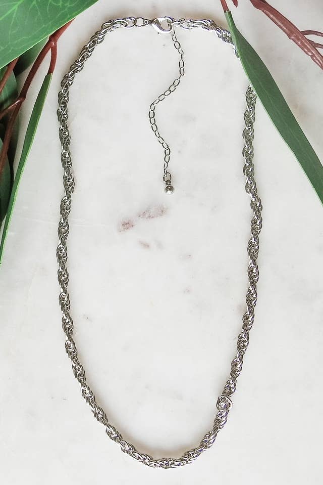 Metal Rope Chain Necklace