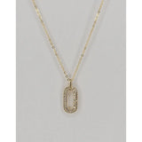 Oval Pendant Necklace
