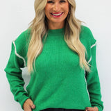 Detailed Shoulder Stitch Sweater