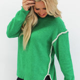 Detailed Shoulder Stitch Sweater
