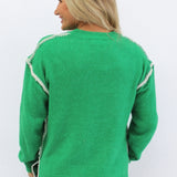 Detailed Shoulder Stitch Sweater