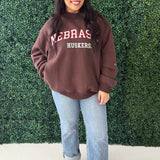 University of Nebraska Mock Neck Crew