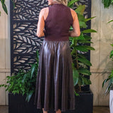 Mixed Media Mockneck Dress