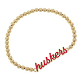 Nebraska Cornhuskers Script Stretch Bracelet