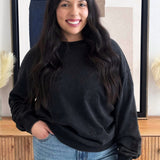 Nebraska Ritter Repeat Lantern Sleeve Crew