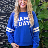Game Day Stripe Elbow Sweatshirt