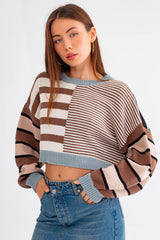 Mixed Horizontal Striped Sweater