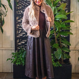 Mixed Media Mockneck Dress