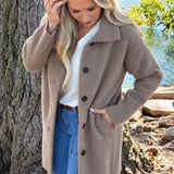 Blythe Long Sweater Button Front Jacket